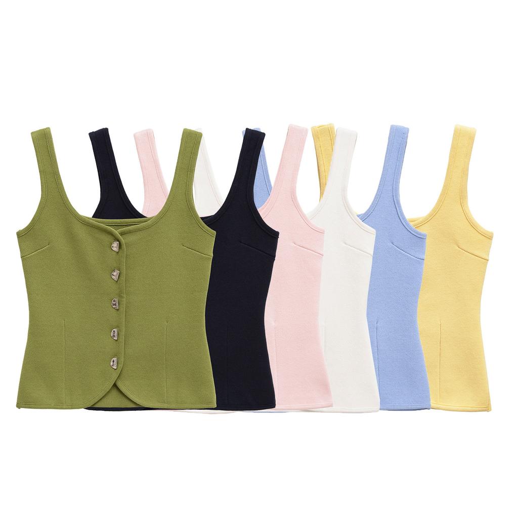 European and American style, new women's clothing, foreign style, fashionable and casual flat needle corset 5536038