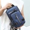 Men's Messenger Bag Backpack Chest Bag USB Socket Outdoor Large Capacity Waterproof Bag