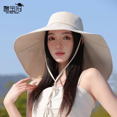 Летняя новая шаль для защиты шеи, шляпа для защиты от солнца, женская шляпа с большими полями для катания на открытом воздухе, модная шляпа-ведро