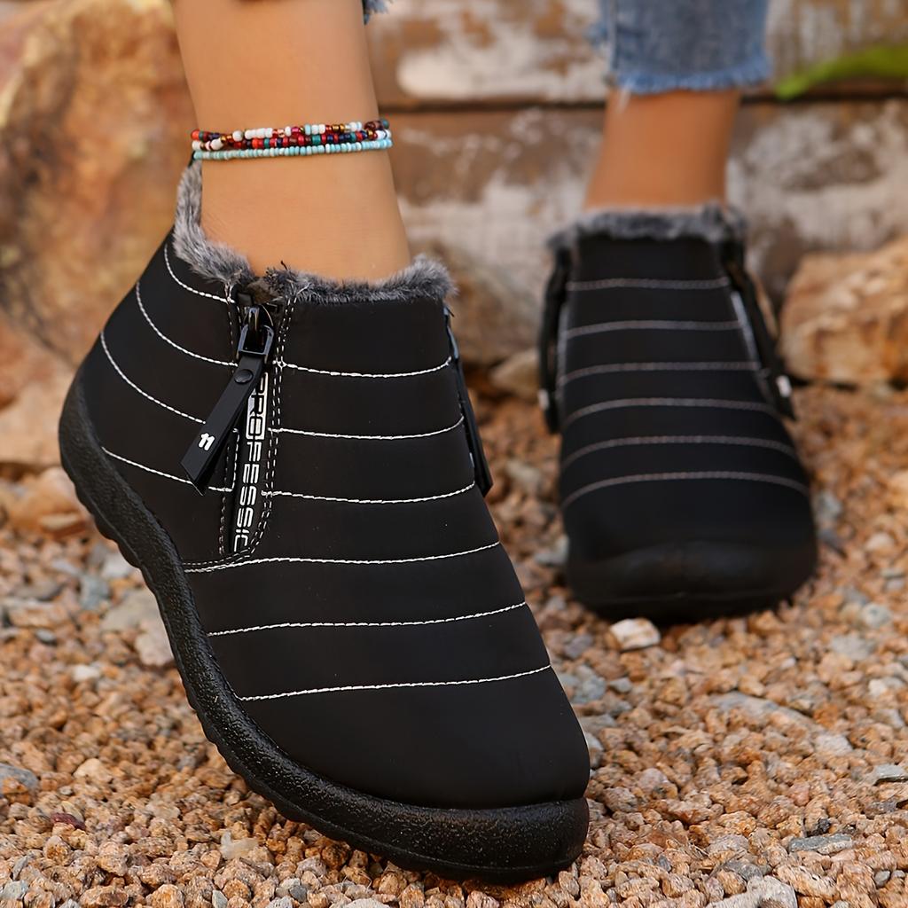 [High Quality Winter Boots] Winter Snow Boots, Women's High Quality Boots | Slip-Resistant EVA Sole, Warm Fabric Upper, Round Toe Design