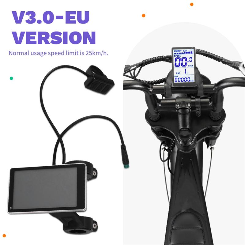 AUTO LCD Speed Meter Waterproof Screen Display Version For FATBIKE Accessories For OUXI V8 M5 Scooter Parts