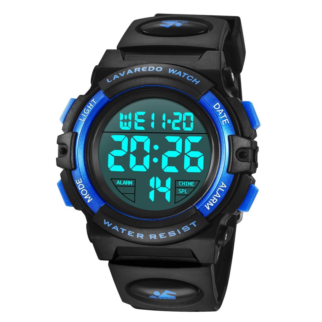 IN Shop Watch Boys Digital Boys Sports Watch Outdoor Многофункциональные водонепроницаемые часы с оповещением, датой, днем и временем, светодиодный аналоговый дисплей