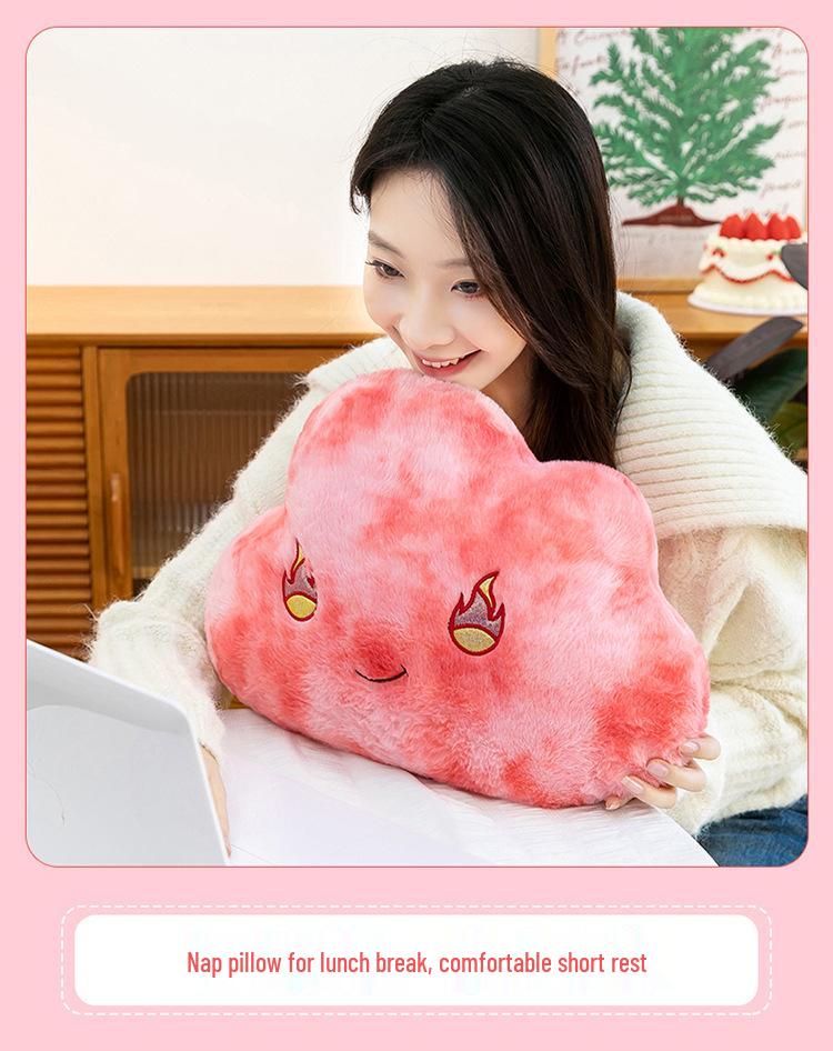 Creative Cloud Pillow - Cartoon Plush Expression Sleeping Cushion Doll Birthday Gift