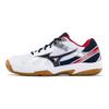 Mizuno Cyclone Speed Амортизирующие Нескользящие Прочные Дышащие Низкие Тренировочные Кроссовки Унисекс Белые Красные V1GA178014