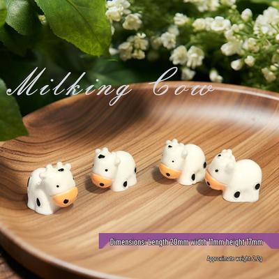 Теплый E-Garden Мини Фигурка Коровы Сделай Сам Моховой Ландшафт Смоляные Украшения