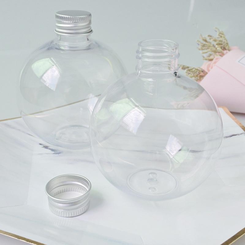 Plastic Juice Bottle Plastic Cookie Jars With Lids Food Storage Container Wide Mouth Jar Reusable Cookie Container
