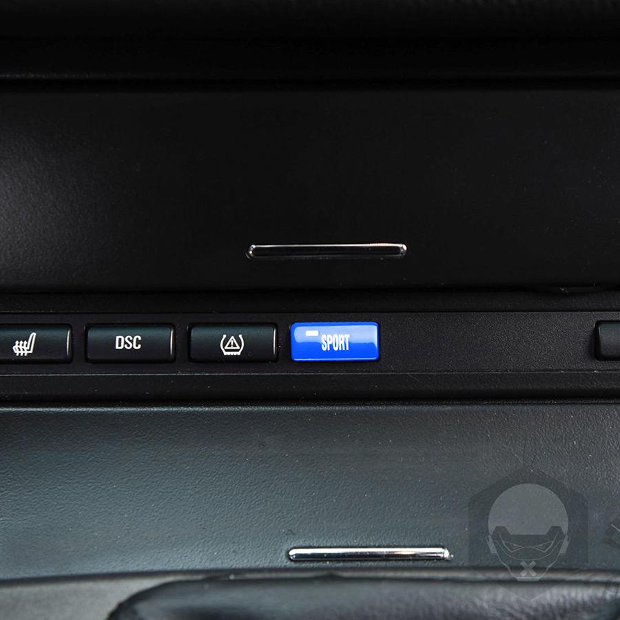 Кнопка переключения режима спортивного привода для BMW M3 E46, блок переключателей центральной консоли, черный, красный, синий