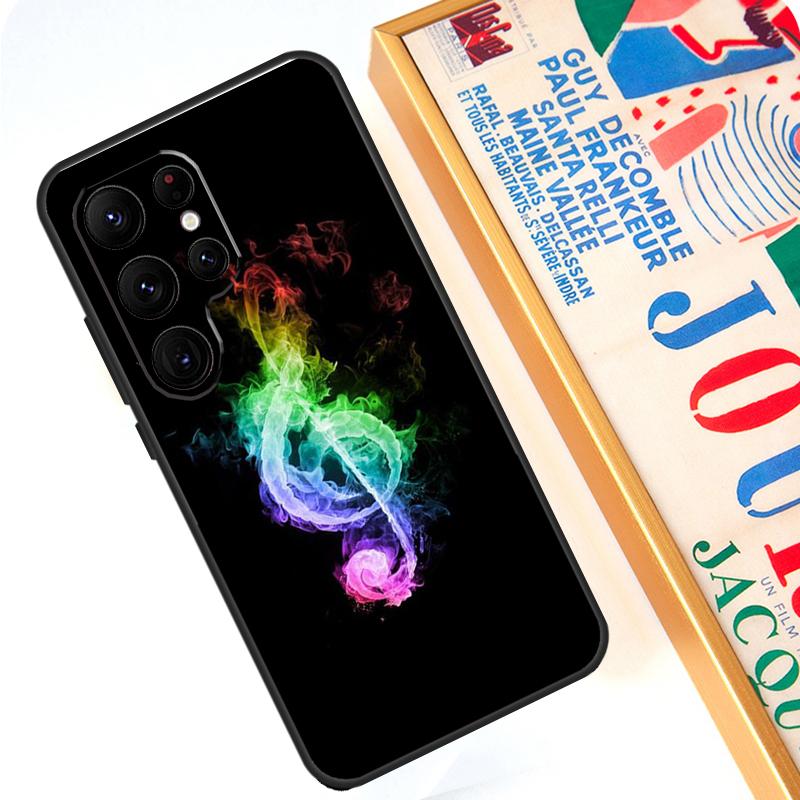 Чехол Музыкальная нота Скрипичный ключ для Samsung Galaxy S24 S23 Ultra S22 Note 20 Note 10 Plus S8 S9 S10 S21 S20 FE