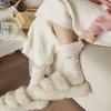 Absorb Sweat Mid Tube Socks Candy Color Thickened Floor Socks Korean Women's Socks  Autumn Winter