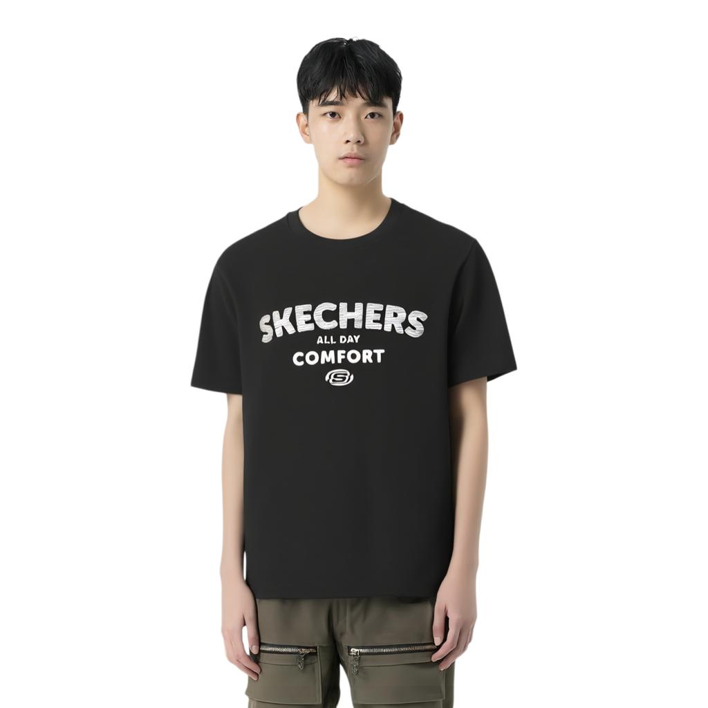 Skechers T Shirt Unisex Carbon Black L225U156-0018