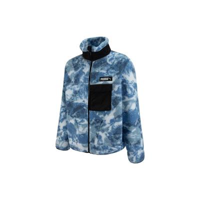 Puma Куртка с высоким воротником и вышитым логотипом, унисекс, белая, 539708-02