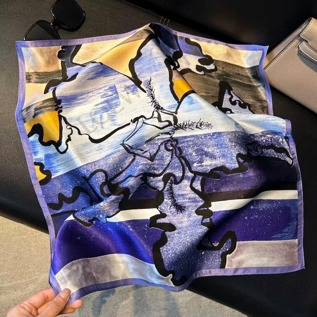 100% натуральный шелковый шарф женский бандана квадратные шарфы шарф платок шелковица мода роскошь высокое качество хиджаб платок женский