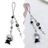 Creative Anime Gojo Geto Phone Lanyard Y2K Black Beaded Cross Phone Chain  Mobile Phone Charm For Fan Gifts