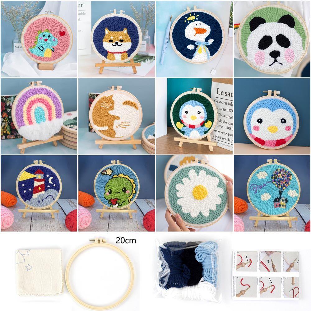 DIY Crafts Швейные принадлежности Пяльцы для вышивания Игла Прокол Набор для вышивания Набор для вышивки крестом