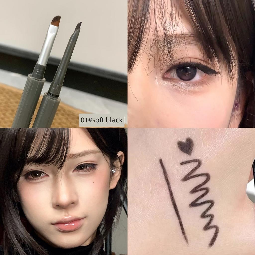 Cute and Sad Little Crybaby~ Gel Eyeliner Pen for Slightly Red Eyelids, Gentle and Long-Lasting Double-Ended Eyeliner Pen