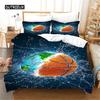 Basketball Duvet Cover Set Hit The Broken Wall Ball Theme Bedding Set for Kids Teens Queen King Size 2/3pcs Soft Quilt Cover
