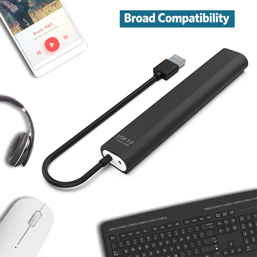 Data Transfer High Speed Individual LED Power Switch 4/7 Ports Splitter USB Expander USB 3.0 Hub
