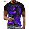 Модная мужская футболка с рисунком дракона, 3D-принт, Harajuku Street, короткий рукав, O-образный вырез, футболки, свободные футболки, повседневные топы