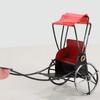 Retro Rickshaw Statue Iron Rickshaw Sculptures Vintage Rickshaw Model Tabletop Ornament Decorative Rickshaw Model