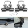 Car Engine Hood Cover 1pair Universal Mounting Clamp Metal Bracket Holder Led Work Light Bar
