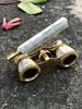 Handmade Vintage Brass Opera Glasses Mother of Pearl & Handle Brass Fittings