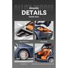 1/24 Bugatti Atlantic Роскошный Спортивный Автомобиль Модель из Сплава, Имитация Звука и Света, Окрашенный Салон, Восстановленные Детали, Настольные Украшения