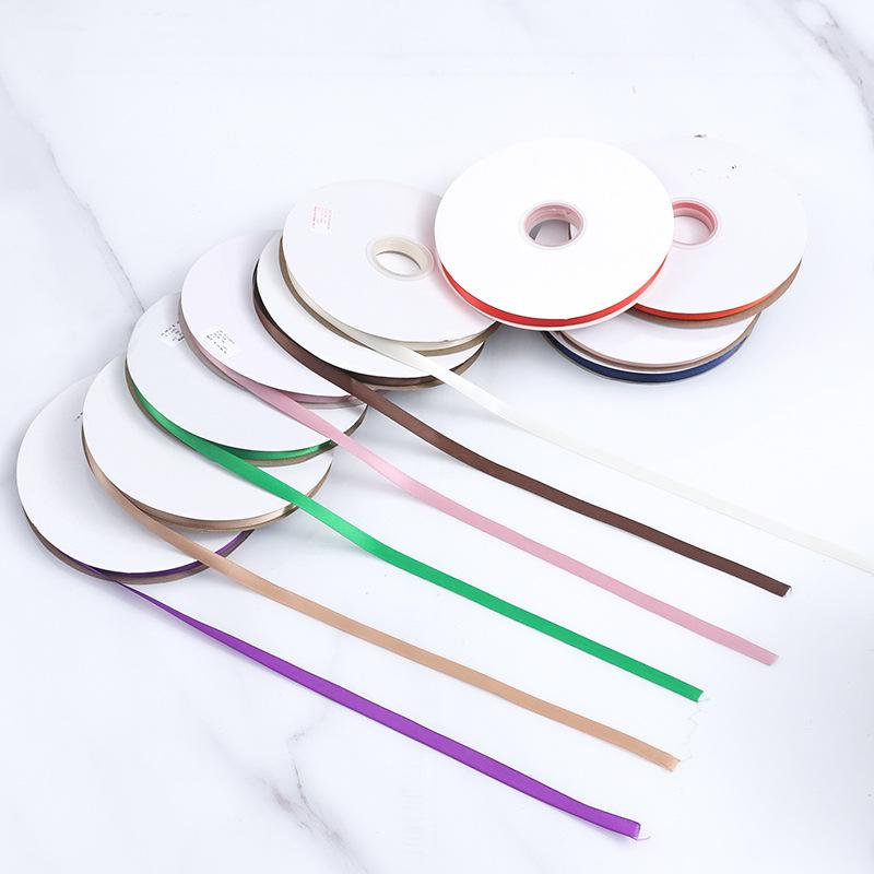 DIY Handmade Decorative Embellishments Romantic and Cozy 1.5cm Polyester Ribbon Tie Flower Cake Box Ribbon Colorful Ribbon Bow Hairpin Satin Ribbon