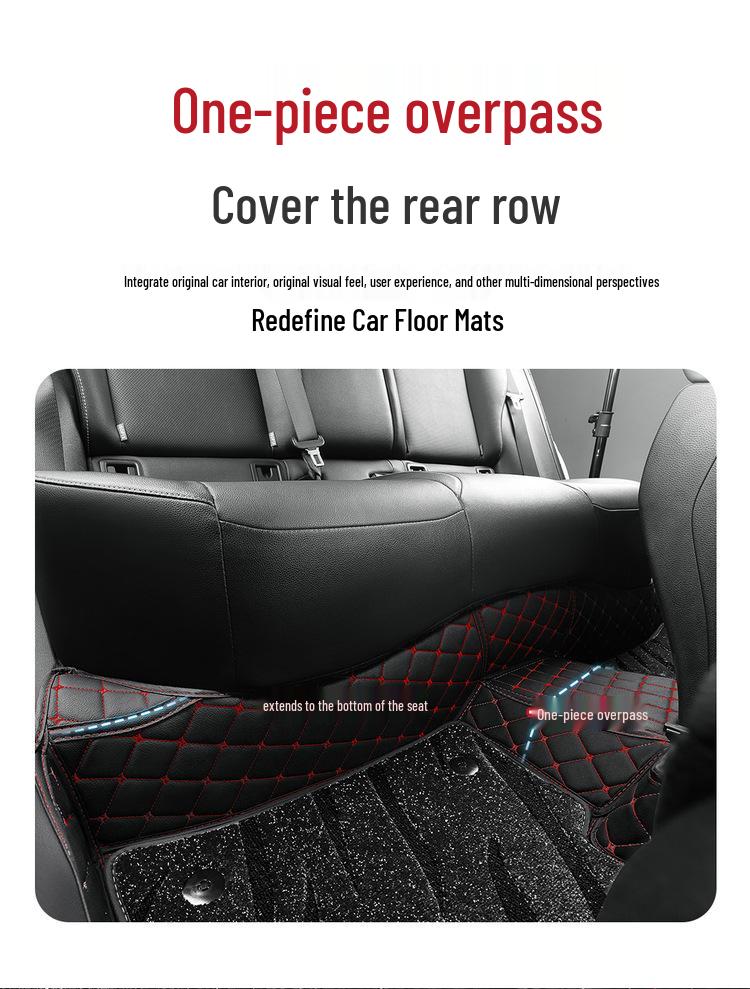 Кожаные коврики в салон с полным бортиком для Toyota RAV4 2021-2025