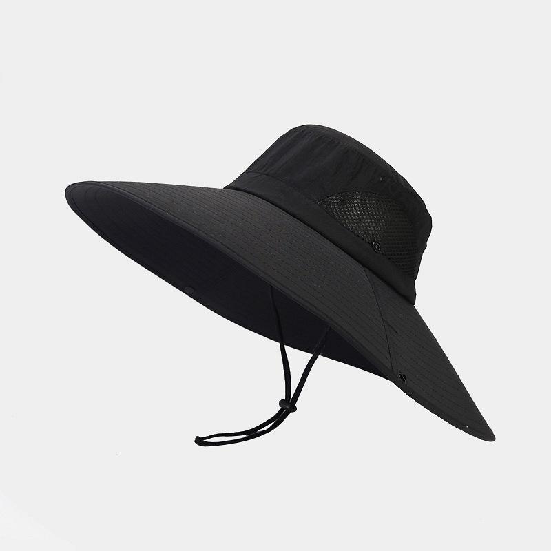 Легкая шляпа от солнца унисекс с широкими полями – дышащая ткань – идеально подходит для рыбалки, походов и активного отдыха