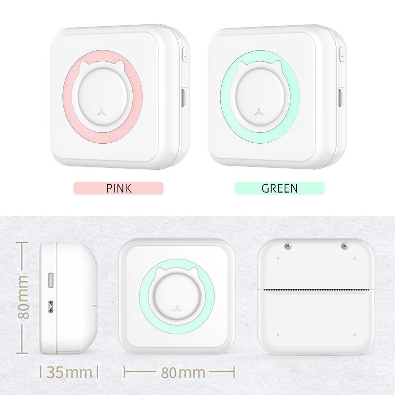 Портативный мини-термопринтер, 1 шт., карманный студенческий мини-принтер с USB-кабелем Imprimante