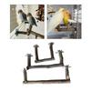 Bird Perch Wood Stand Natural Wood Stick Standing Climbing Bar Paw Grinding Toy for Birds Cage Accessories U-Shape