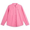Li Ning Sports Fashion Series Solid Color Casual Long Sleeve Shirt Women Shirts Morning-Light-Pink ASHU460-2