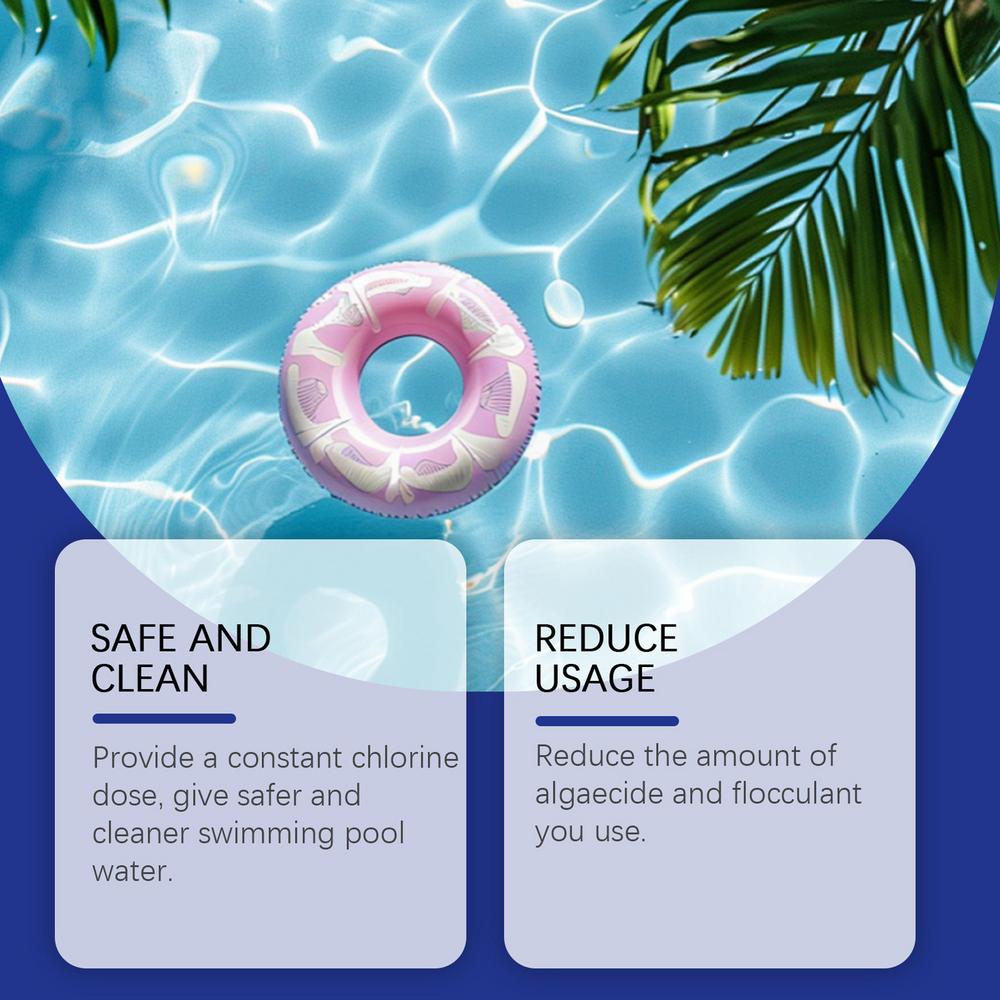 Pool Tablets Water Clarifier Tablet Water Purification Cleaning Solution Long-Lasting Household Accessories For Spa Outdoor