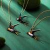 Brooch Pin Colorful Enamel Swallow Design Brooch Sweaters Necklace Decorative Sweaters Hats Bags Clothing Brooch