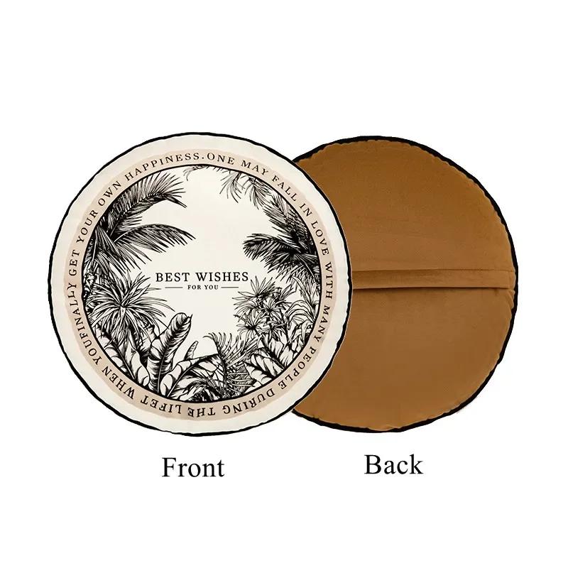 Наволочка для подушки с цветочным рисунком, квадратная, бархатная, наволочка для подушки в стиле ретро, наволочка на молнии для дивана, кушетки, спальни, дома, черно-белая