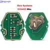 Jingyuqin 3 Buttons Remote Circuit Board Car Key Case For BMW E38 E39 E46 EWS System ASK 433MHz 315MHz PCF7935AA