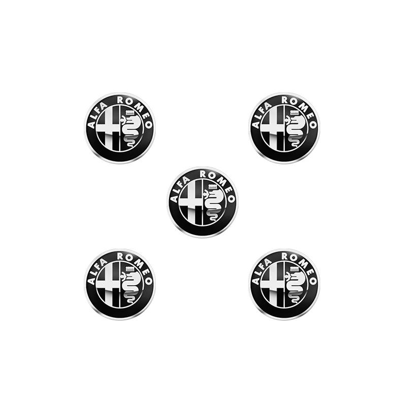 11mm 14mm Aluminium Metal Car Key Emblem Stickers For Alfa Romeo Giulietta GT 159 147 156 Mito Brera Giulia F1 Stelvio VolanteIW8