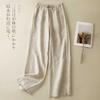 Крутые прямые широкие брюки женские летние тонкие свободные повседневные брюки с высокой талией