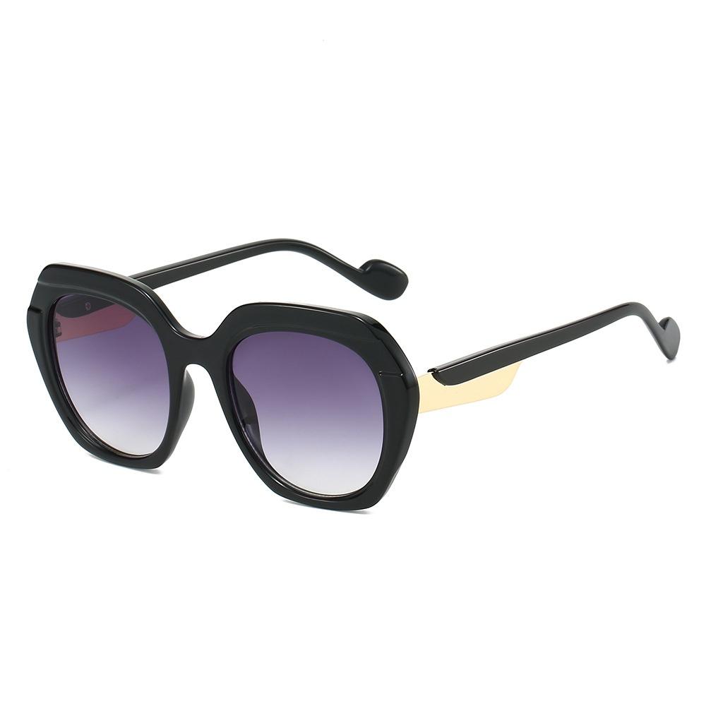 New Retro Leopard Gradient Oval Women Sunglasses Luxury Color Matching Frame Design Fashion Trend Men Sun Glasses UV400