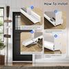 PVC Door Sealing Strip with Brush Windproof Dustproof Insectproof Thickened Silent Door Draft Stopper Bottom Weather Stripping