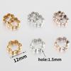 50pcs Two Hole CCB Flower Frame Spacer Beads DIY Necklace Bracelet Earrings Connectors Pendants Jewelry Accessories