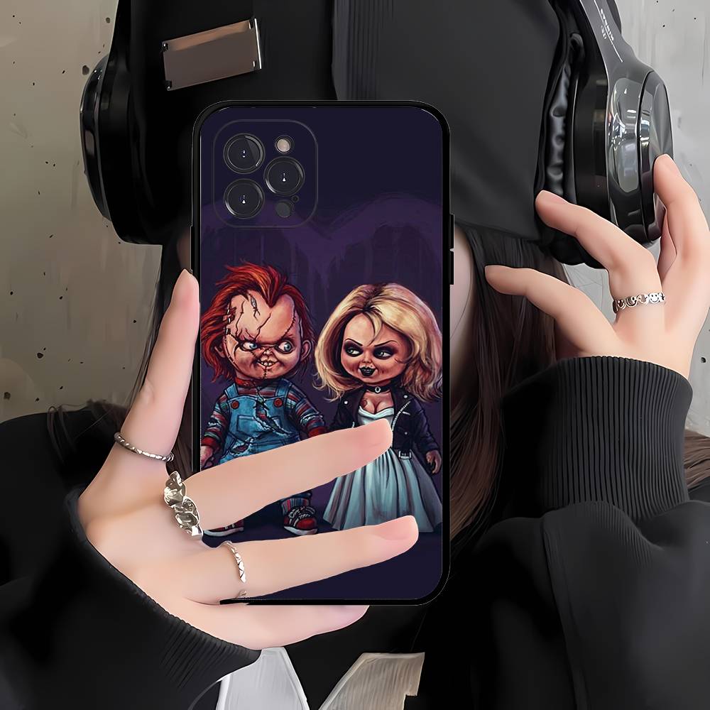 Чехол для телефона с куклой Чаки из фильма ужасов Для iPhone 17 16 15 14 13 12 Mini 11 Pro Max Мягкий силиконовый чехол
