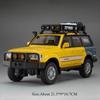 1:24 Tundra Lc80 Model Toy Diecast Alloy Car Front Wheel Steering Doors Opened Sound Light Pull Back Vehices For Children's Toys