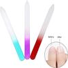 5 шт. Профессиональные градиентные стеклянные пилки для ногтей, полоска, двусторонний шлифовальный баффер, полировка, пилка для ногтей, инструменты для маникюра