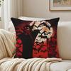 Cool Dark Color Dracula Pillow Case Double-Sided Plush Sofa Cushion Covers Organic Breathable Invisible Zipper