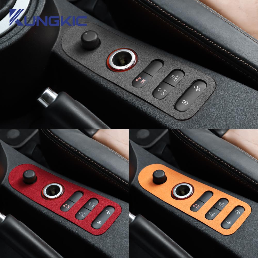 blsh7 Top Suede Trim Sticker For Seat Leon Altea 2005 2006 2007 2008 2009 2010 2011 2012 LHD RHD Car Door Lock Gear Shift Accessories