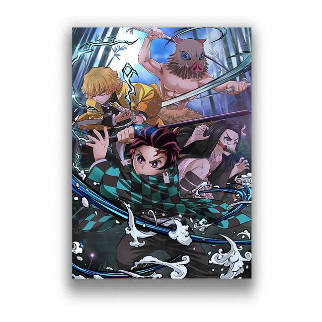 Demon Slayer Anime Poster Picture Canvas Painting Print Modern Home Sofa Background Wall Decoration Baby Room Wall Art Decor No Frame