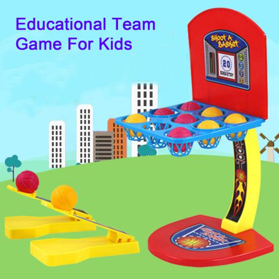 Fingertip Desktop Basketball Shoot Game Novelty & Interesting Mini Jumping Bounce Ball Tabletop Parent-child Interactive Battle Toy