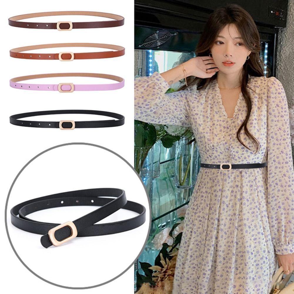 Women Leather Belt Luxury Design Waistband Fashion Trouser Dress Belts