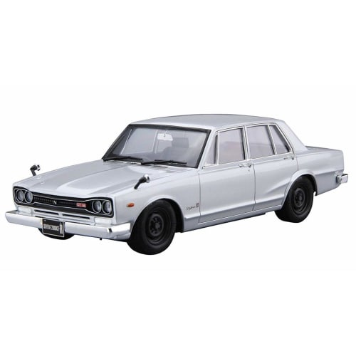 Aoshima Bunka Kyozai 1/24 Scale The Model Car Series No. 45 Nissan PGC10 Skyline 2000GT-R 1970 Plastic Model